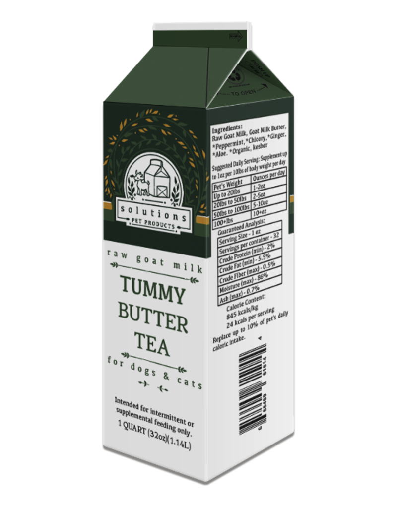 Solutions Pet Products Solutions Pet Products | Tummy Butter Tea Goat Milk 32 oz CASE