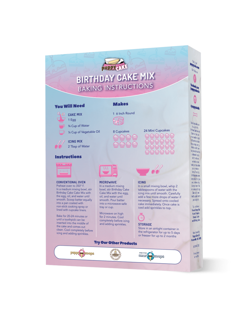 Puppy Cake LLC Puppy Cake | Birthday Cake Mix 10 oz