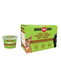 Boss Dog Brand Boss Dog Brand Greek Style Frozen Yogurt | Peanut Butter & Apple 4 Cups 14 oz (*Frozen Products for Local Delivery or In-Store Pickup Only. *)