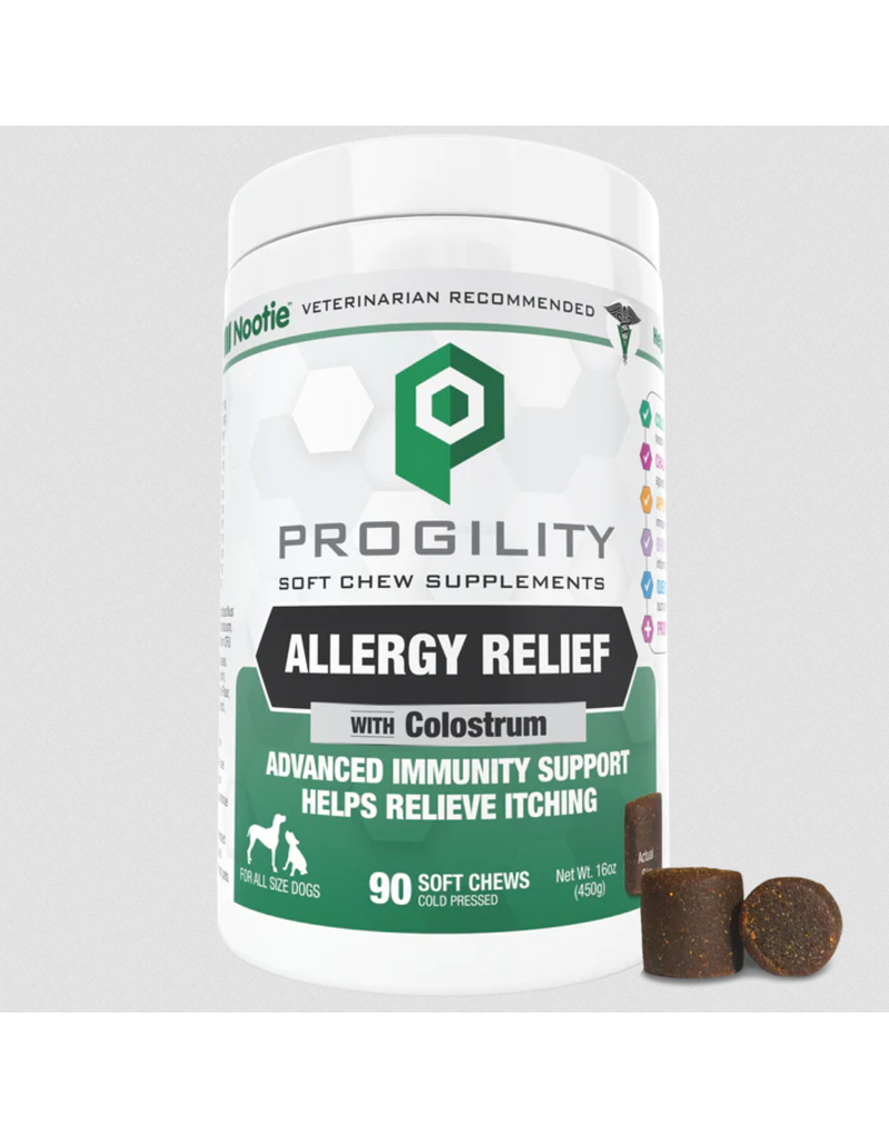 Nootie Nootie Progility Soft Chews | Allergy Relief with Colostrum for Dogs 90 Chews