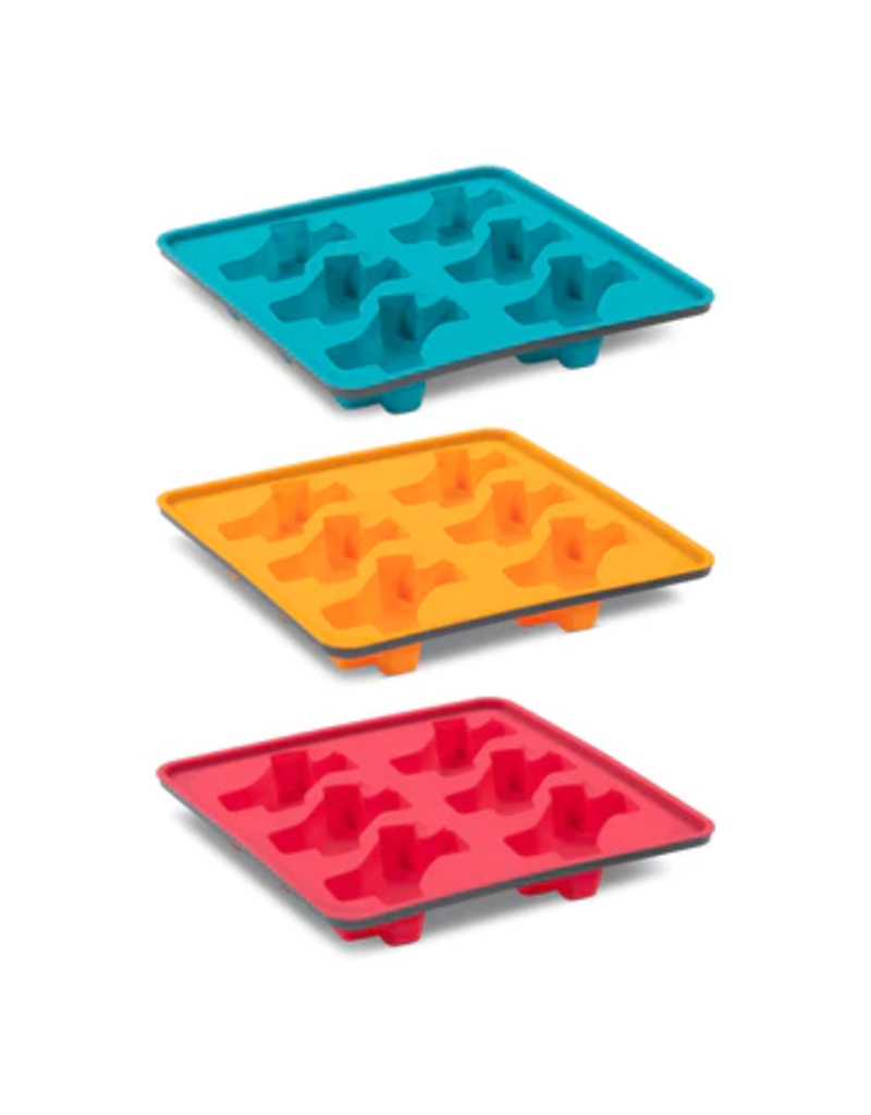 Messy Mutts Messy Mutts Silicone Treat Maker | Framed Popsicle Mold Watermelon 6 Bones Large