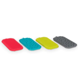 Messy Mutts Messy Mutts Silicone Scrubber | Dual Sided Bowl Sponge Grey
