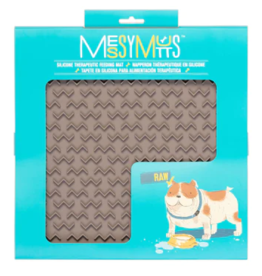 Messy Mutts Messy Mutts Silicone Mat | Interactive Lick Mat Grey Small