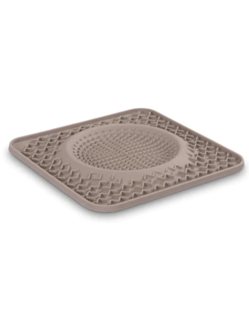 Messy Mutts Messy Mutts Silicone Mat | Therapeutic Lick Bowl Grey 10 in