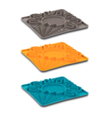 Messy Mutts Messy Mutts Silicone Mat | Framed Interactive Multi-Surface Lick Mat Grey