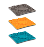 Messy Mutts Messy Mutts Silicone Mat | Framed Interactive Multi-Surface Lick Mat Blue