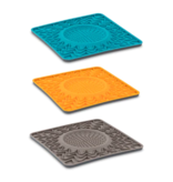 Messy Mutts Messy Mutts Silicone Mat | Framed Interactive Bowl Lick Mat Orange