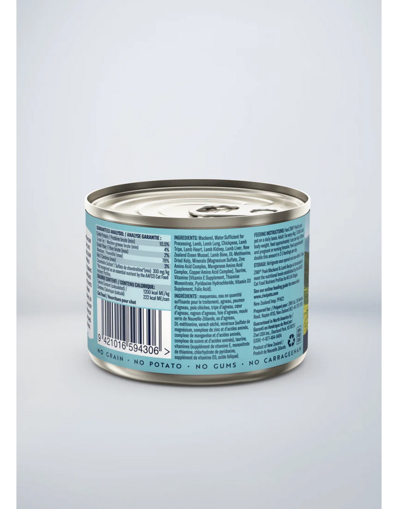 Ziwipeak ZiwiPeak Canned Cat Food | Mackerel & Lamb Recipe 6.5 oz single