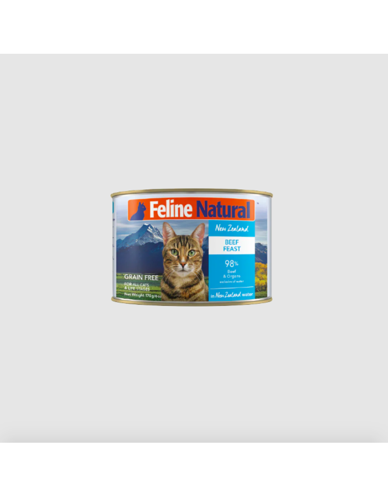 Feline Natural Feline Natural Canned Cat Food | Beef Feast 6 oz CASE