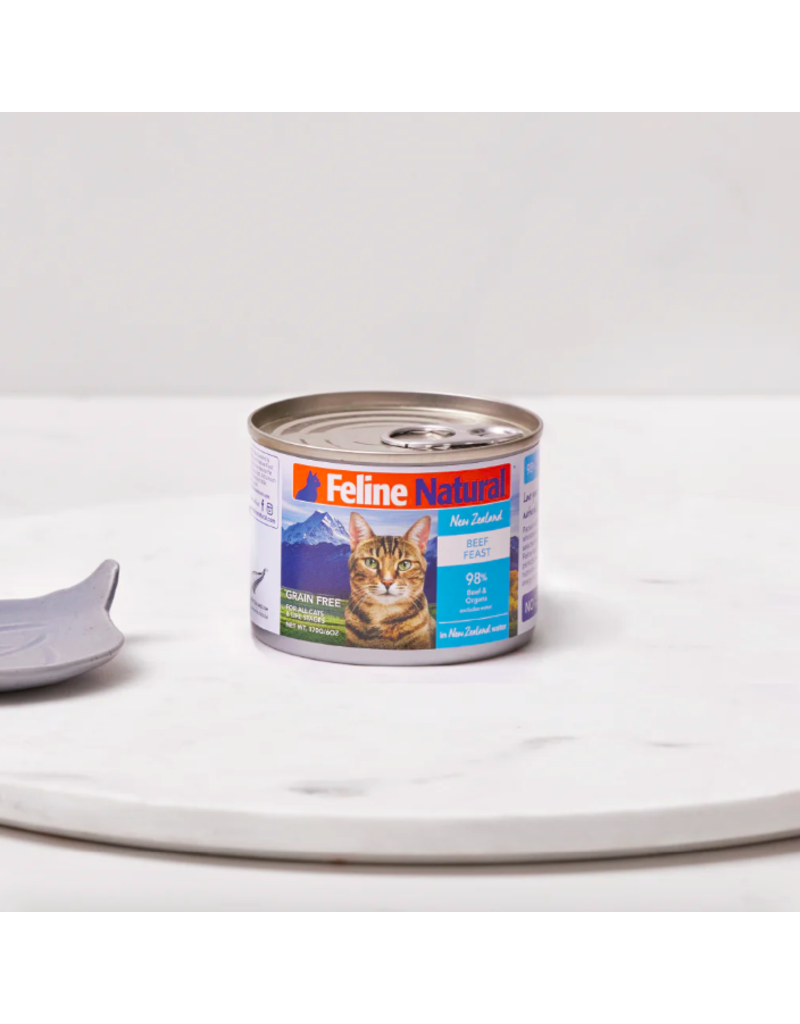 Feline Natural Feline Natural Canned Cat Food | Beef Feast 6 oz CASE