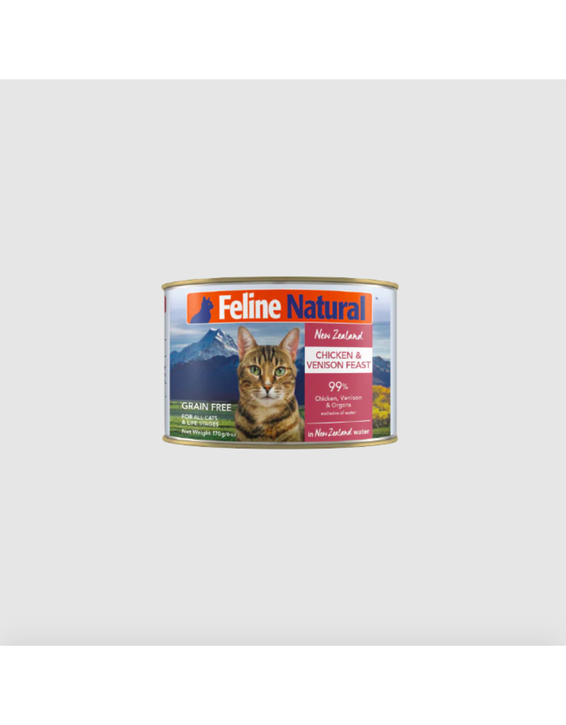 Feline Natural Feline Natural Canned Cat Food | Chicken & Venison Feast 6 oz CASE