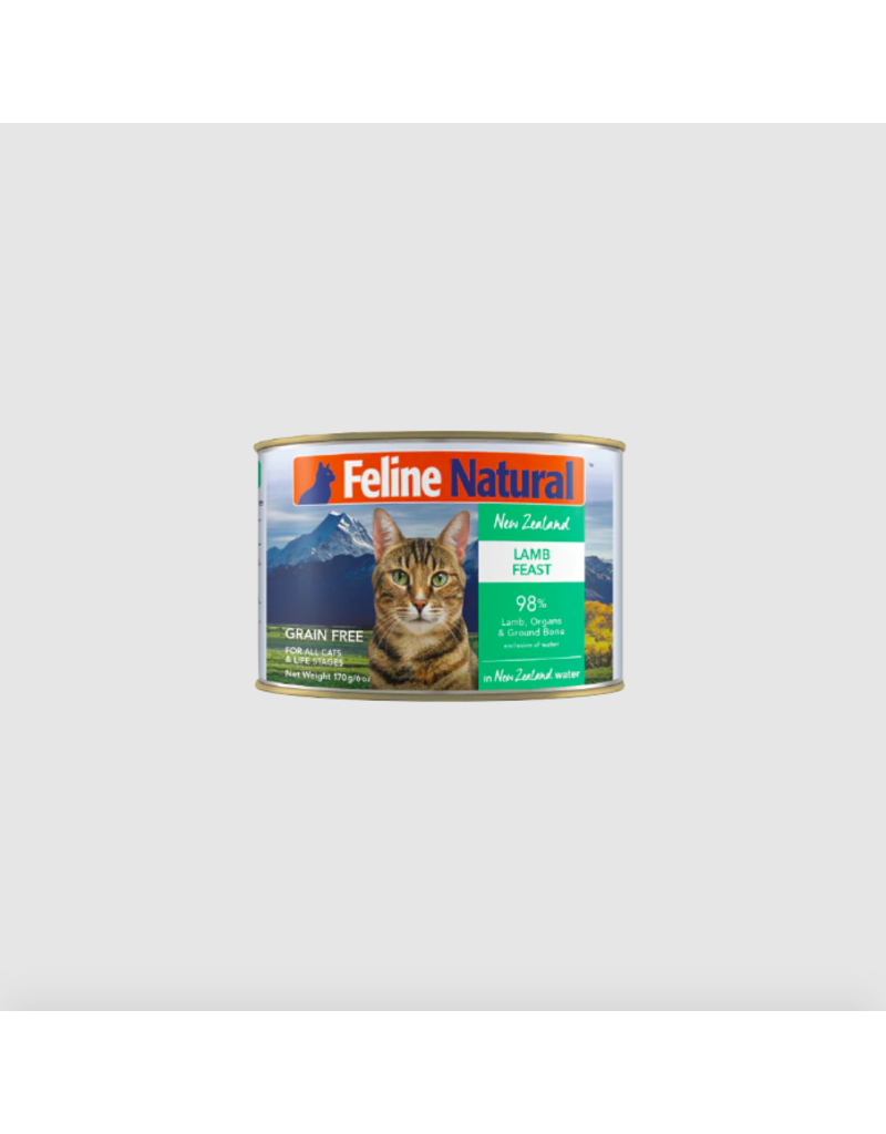 Feline Natural Feline Natural Canned Cat Food | Lamb Feast 6 oz CASE