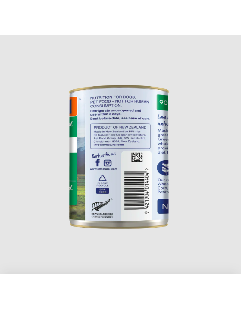 K9 Natural K9 Natural Canned Dog Food | Grain-Free Lamb Feast 13 oz single