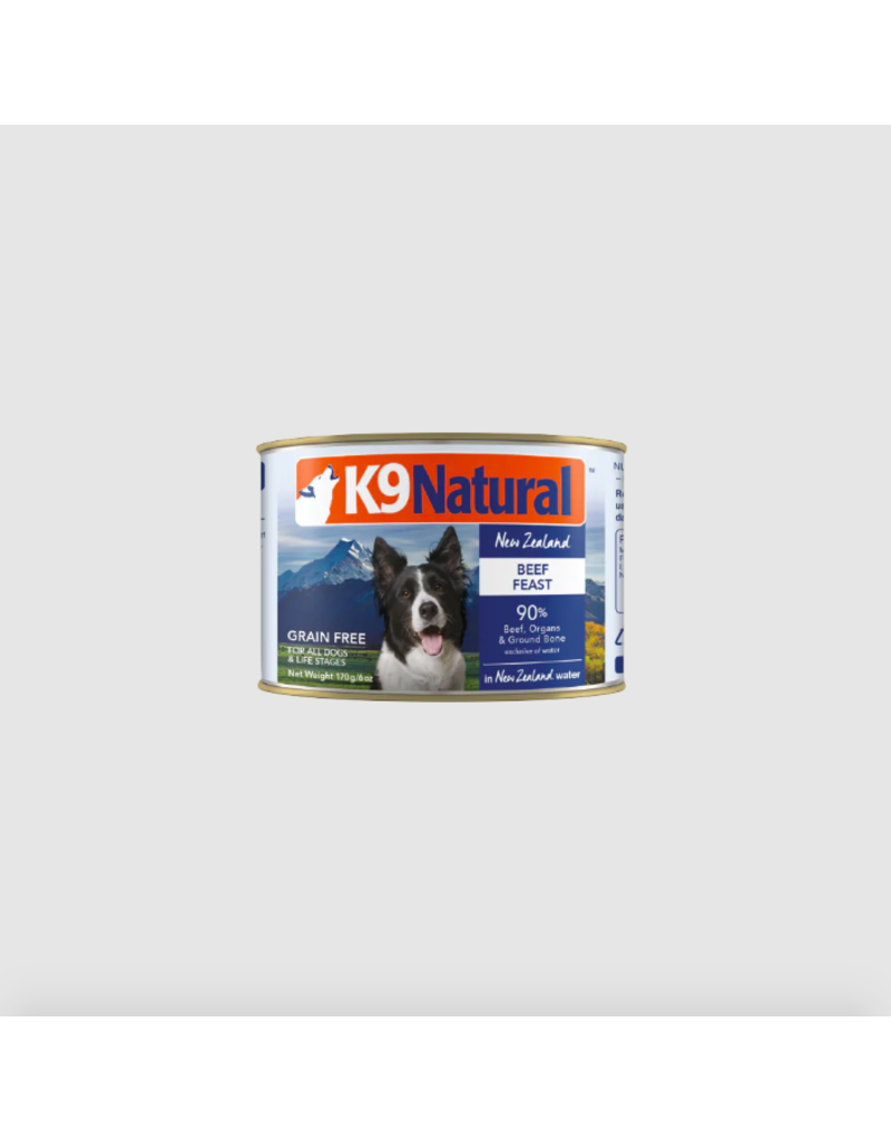 K9 Natural K9 Natural Canned Dog Food | Grain-Free Beef Feast 6 oz CASE