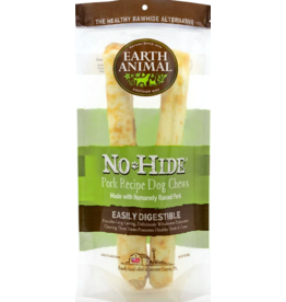 Earth Animal Earth Animal No Hide Dog Chews | Pork Recipe 11" Large 2 pk 7 oz