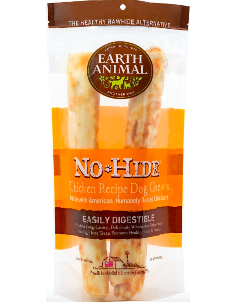 Earth Animal Earth Animal No Hide Dog Chews | Chicken Recipe 11" Large 2 pk 7 oz