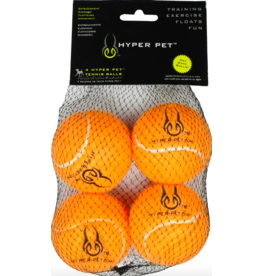 Hyper Pet Dog Toys | Tennis Balls Orange Mini 4 pk