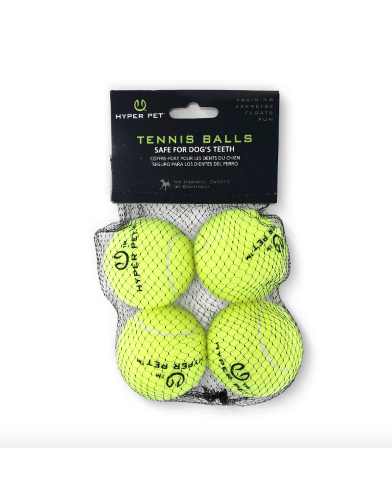 Hyper Pet Dog Toys | Tennis Balls Green Mini 4 pk
