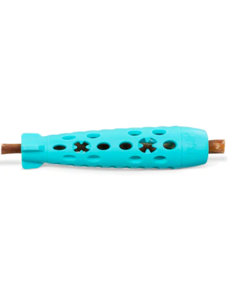 Totally Pooched Totally Pooched Dog Toys | Stuff N Chew Bully & Chew Stick Holder Teal 10 inch