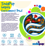 SodaPup SodaPup E-Bowl | Enrichment Wave Blue