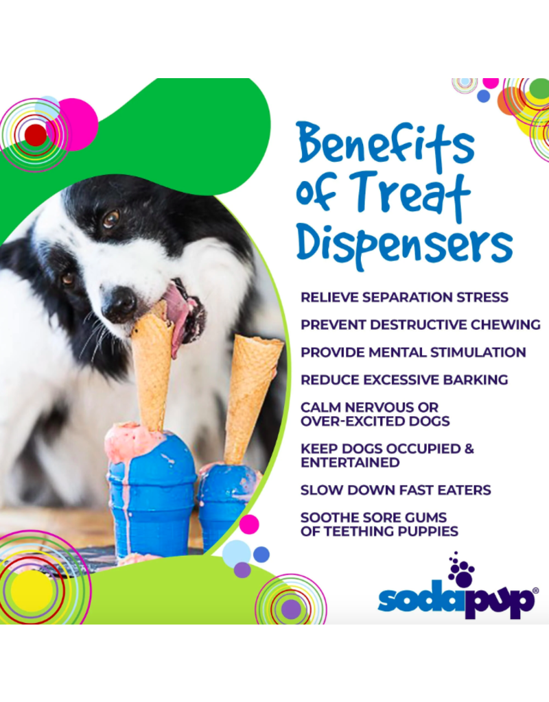SodaPup SodaPup Enrichment Toys | Ice Cream Cone Medium Pink