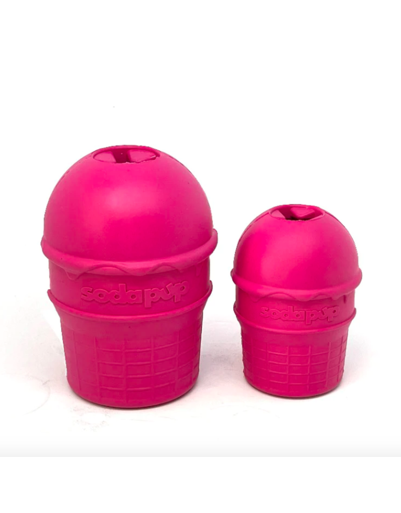 SodaPup SodaPup Enrichment Toys | Ice Cream Cone Large Pink