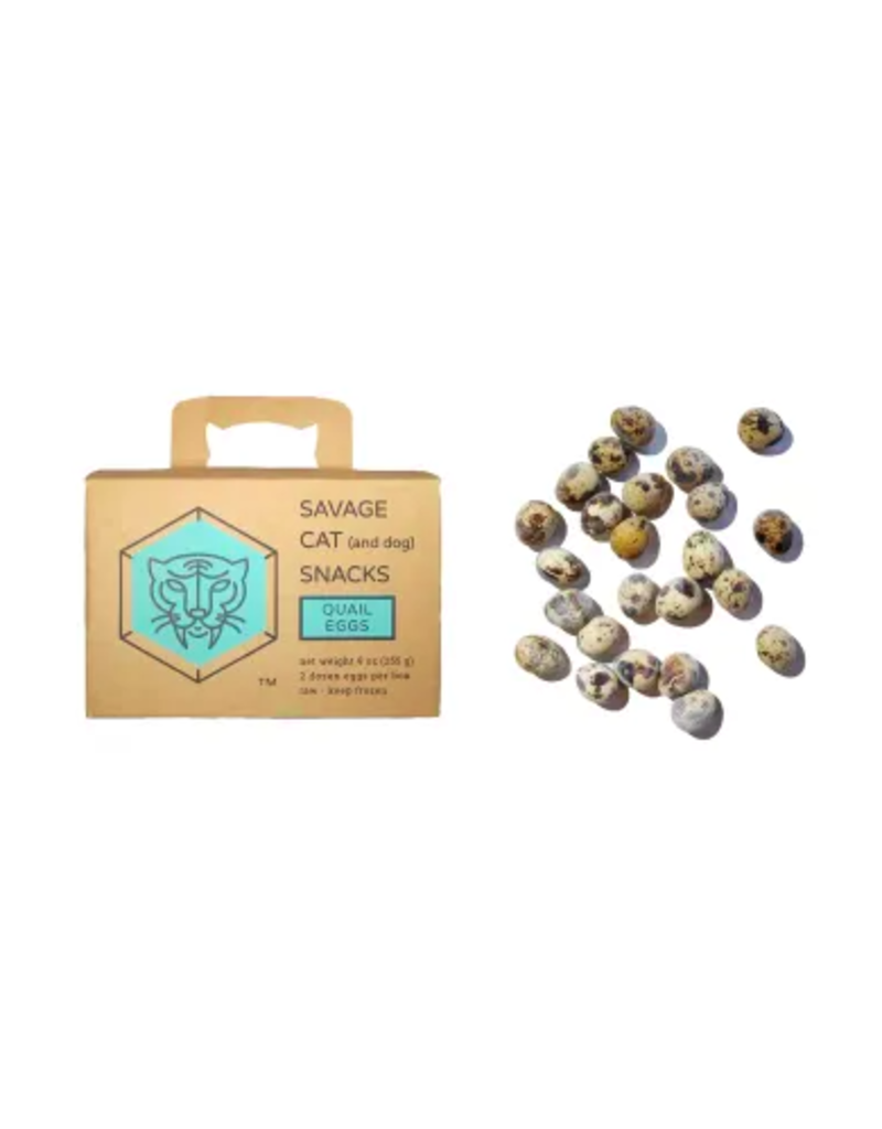 Savage Cat Savage Cat Frozen Pet Treats | Whole Quail Eggs 24 ct (*Frozen Products for Local Delivery or In-Store Pickup Only. *)