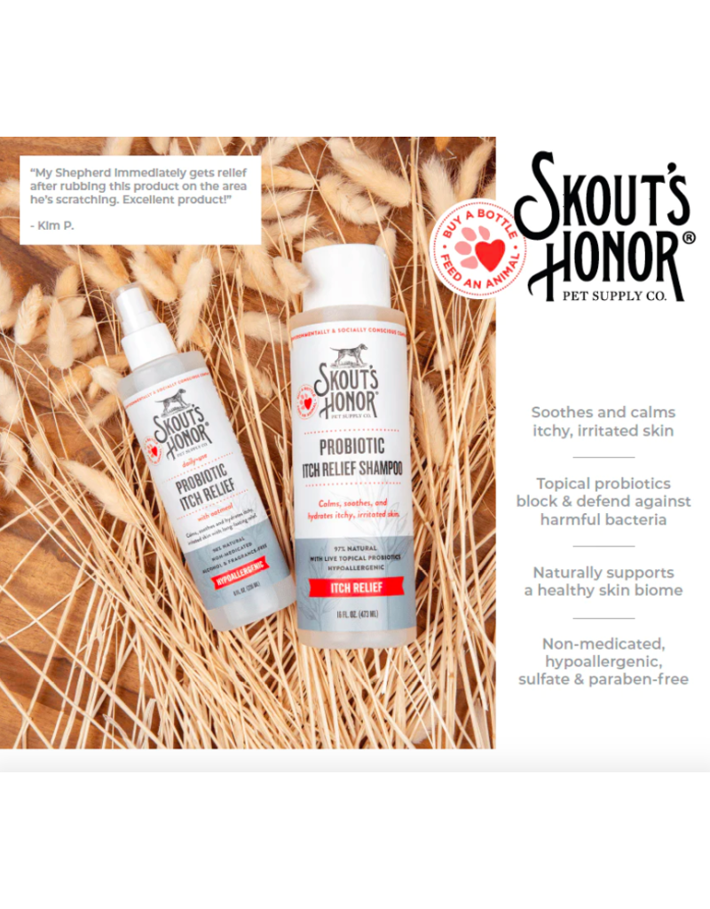 Skout's Honor Skout's Honor Grooming | Probiotic Shampoo & Conditioner Itch Relief Shampoo 16 oz