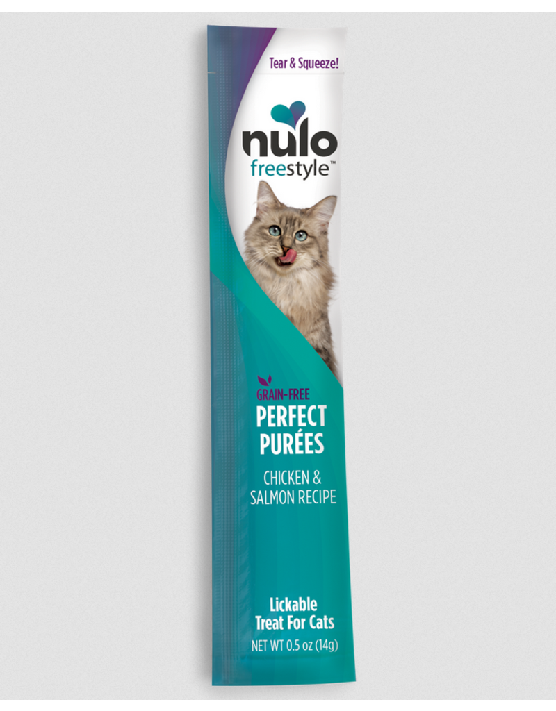 Nulo Nulo Freestyle Cat Treats | Perfect Puree Chicken & Salmon Recipe 0.5 oz Stick 48 ct/CASE