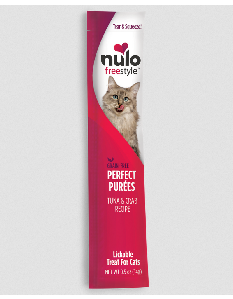 Nulo Nulo Freestyle Cat Treats | Perfect Puree Tuna & Crab Recipe 0.5 oz Stick 48 ct/CASE