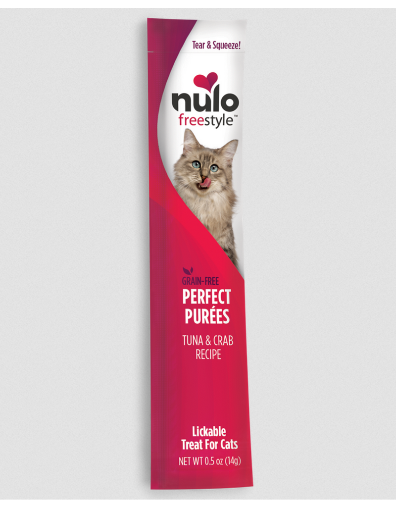 Nulo Nulo Freestyle Cat Treats | Perfect Puree Tuna & Crab Recipe 0.5 oz single