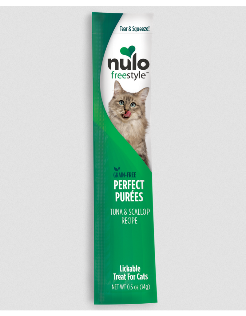 Nulo Nulo Freestyle Cat Treats | Perfect Puree Tuna & Scallop Recipe 0.5 oz Stick 48 ct/CASE
