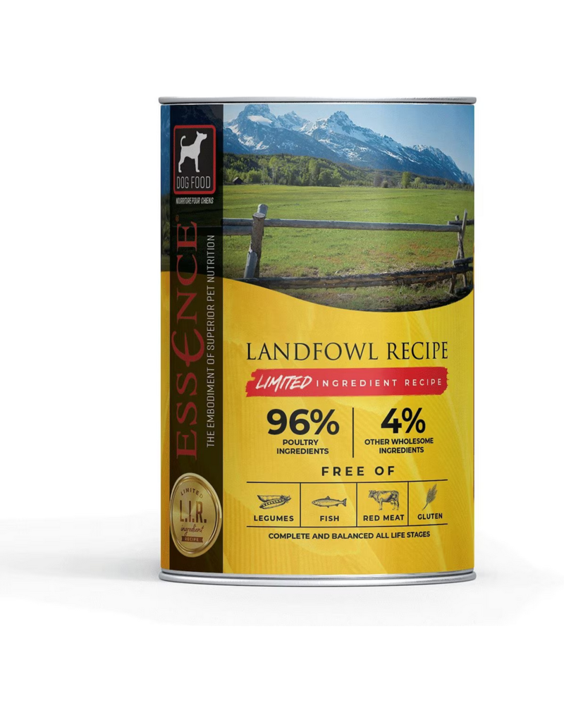 Essence DISC/M Essence Dog Canned Food LIR | Landfowl Recipe 13 oz CASE  **Replaced with Zig Essence**