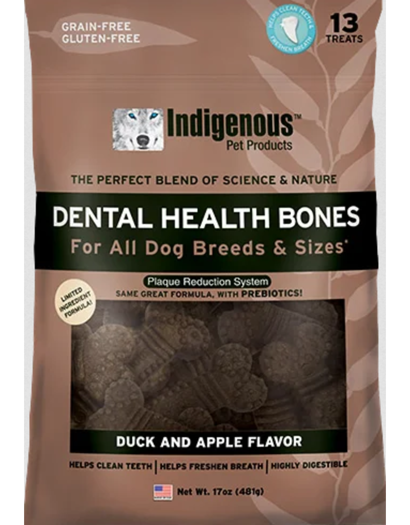 Indigenous Health Bones Indigenous Pet Products Dental Bones | Duck & Apple Flavor 17 oz