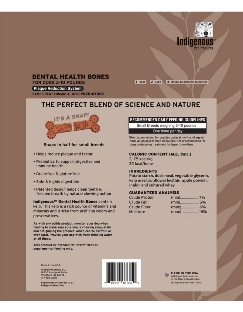 Indigenous Health Bones Indigenous Pet Products Dental Bones | Mini Duck & Apple 13.2 oz bag / 40 ct