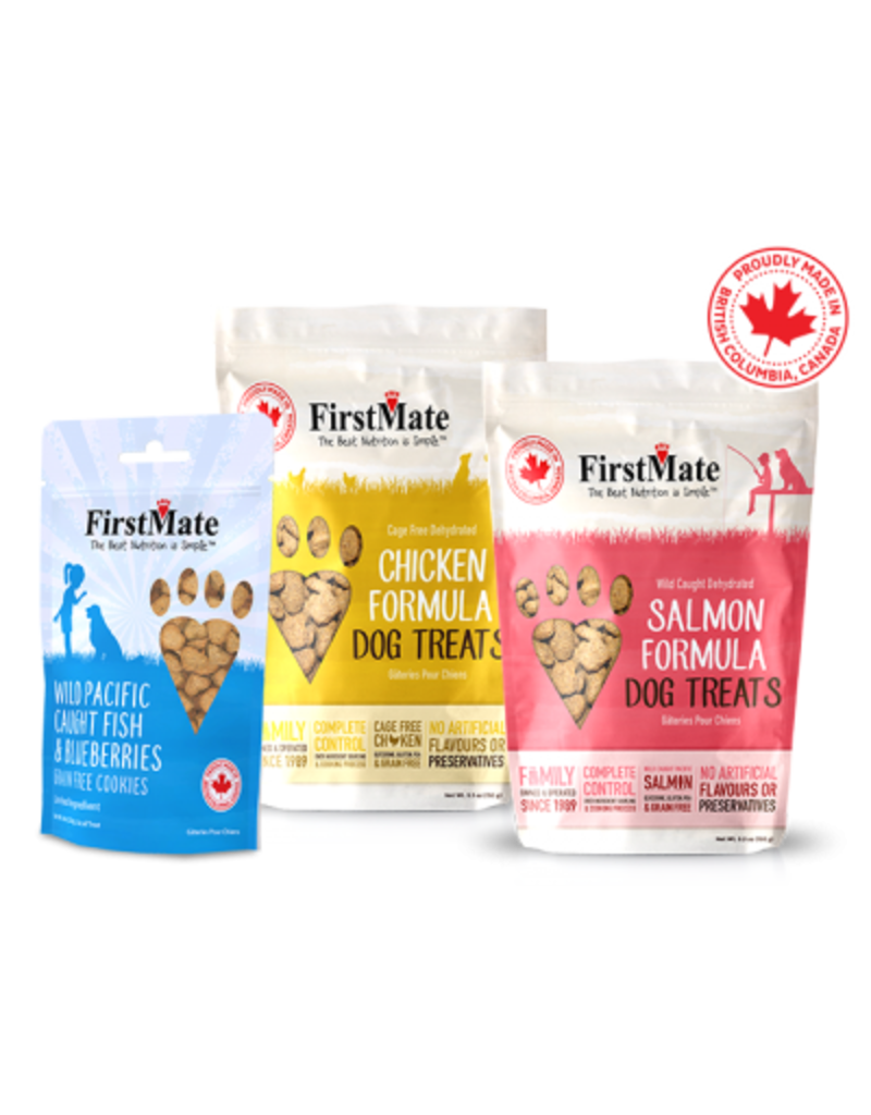 Firstmate FirstMate Dog Treats | Cage Free Duck & Blueberries 8 oz