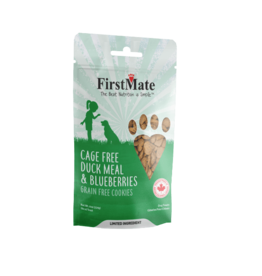 Firstmate FirstMate Dog Treats | Cage Free Duck & Blueberries 8 oz