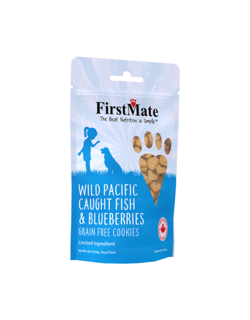 Firstmate FirstMate Dog Treats Wild Pacific Caught Fish & Blueberries 8 oz