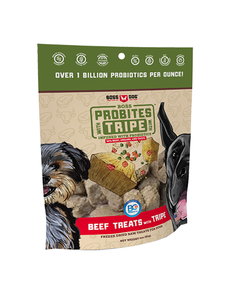 Boss Dog Brand Boss Dog Treats | ProBites Beef with Tripe 3 oz