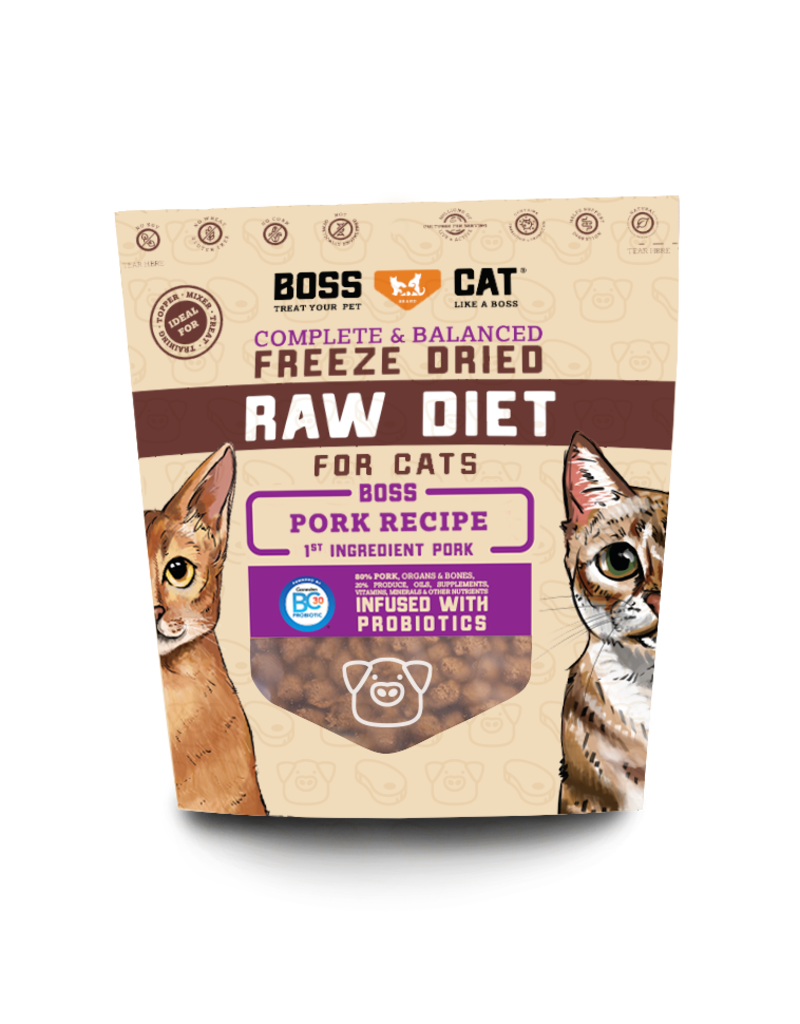 Boss Dog Brand Boss Dog Freeze Dried Cat Food | Nuggets Pork Recipe 9 oz