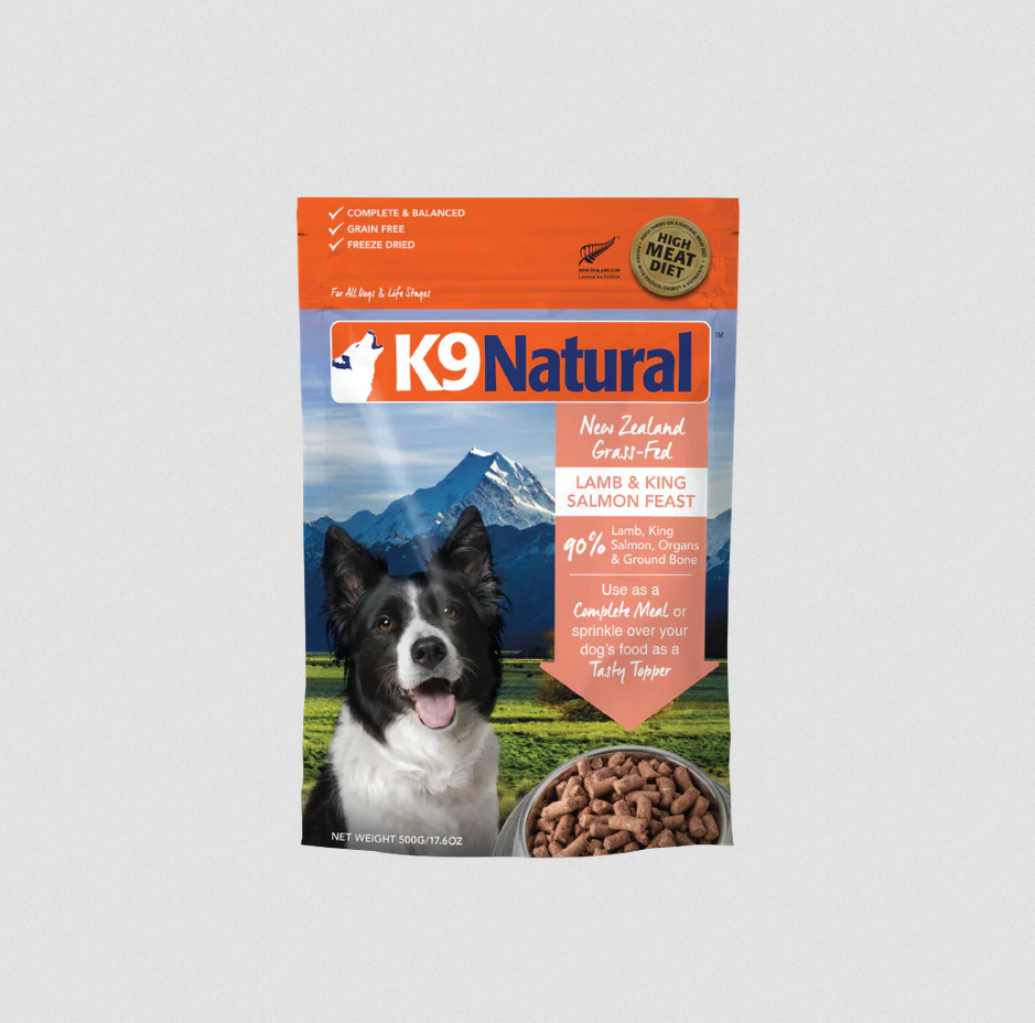 K9 Natural Freeze Dried Dog Food | Lamb & Salmon 17.6 oz - The Pet
