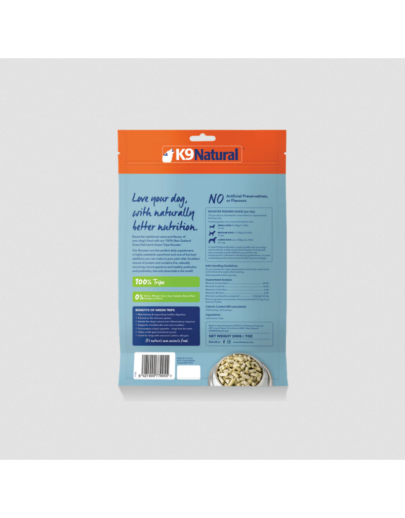 K9 Natural z K9 Natural Freeze Dried Dog Food |  Lamb Green Tripe Booster 8.8 oz