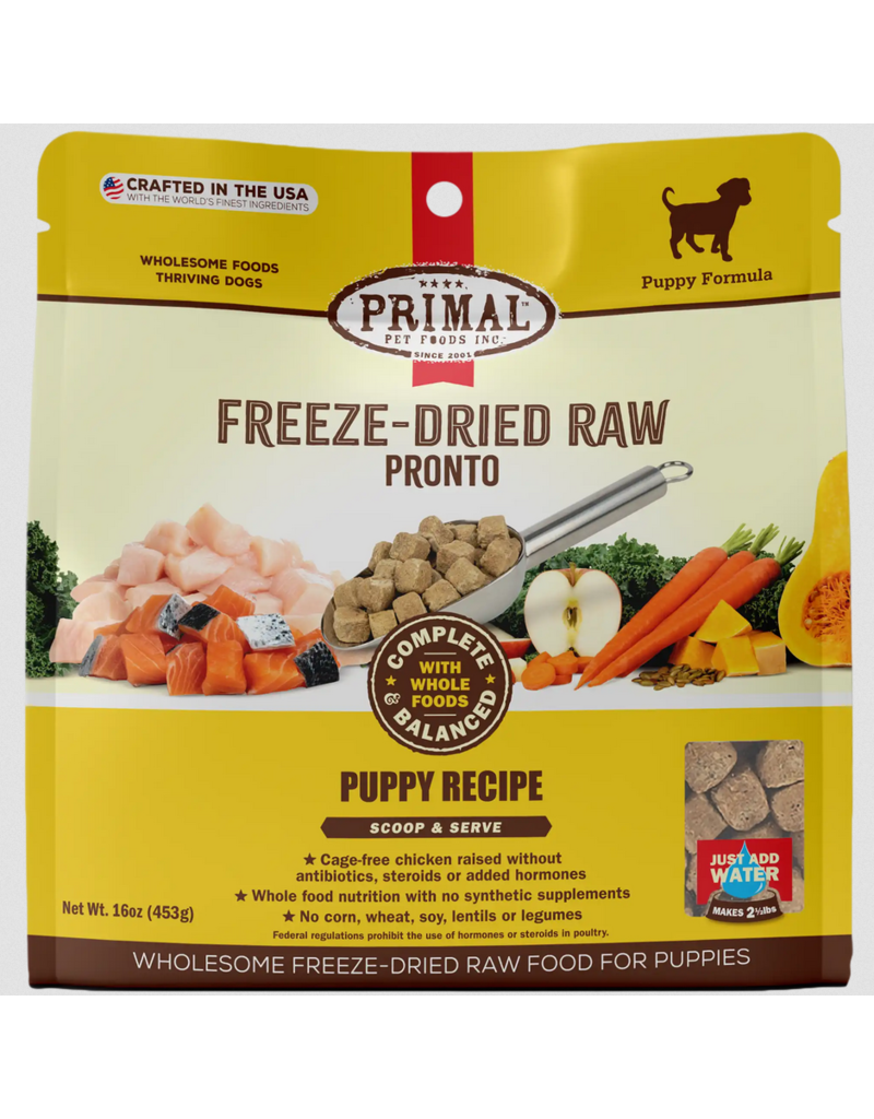 Primal Pet Foods Primal Pronto Freeze Dried Food | Puppy Chicken Recipe for Dogs 7 oz