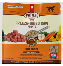 Primal Pet Foods Primal Pronto Freeze Dried Food | Beef Recipe for Dogs 7 oz