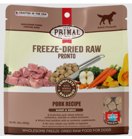 Primal Pet Foods Primal Pronto Freeze Dried Food | Pork Recipe for Dogs 25 oz