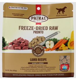 Primal Pet Foods Primal Pronto Freeze Dried Food | Lamb Recipe for Dogs 25 oz