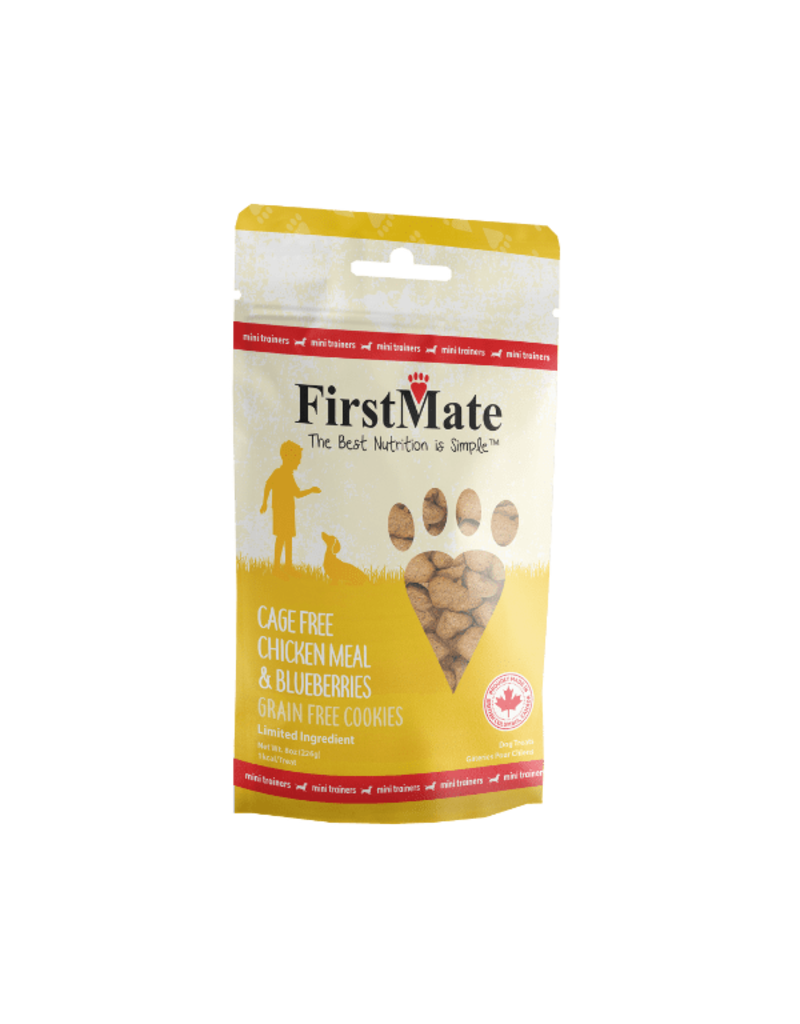 Firstmate FirstMate Dog Trainer Treats | Mini Chicken with Blueberry 8 oz