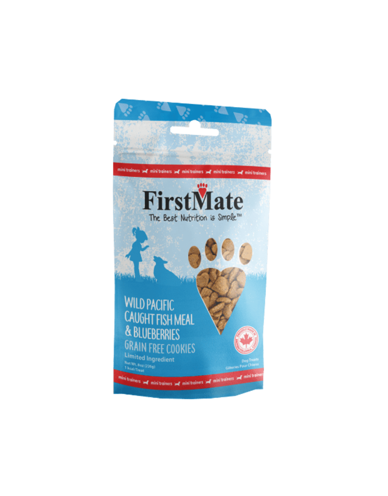 Firstmate FirstMate Dog Trainer Treats | Mini Fish with Blueberry 8 oz