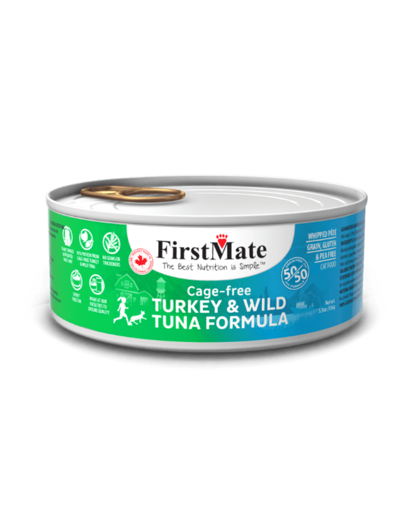 Firstmate FirstMate Can Cat Food | Cage Free Turkey & Wild Tuna 5.5 oz CASE