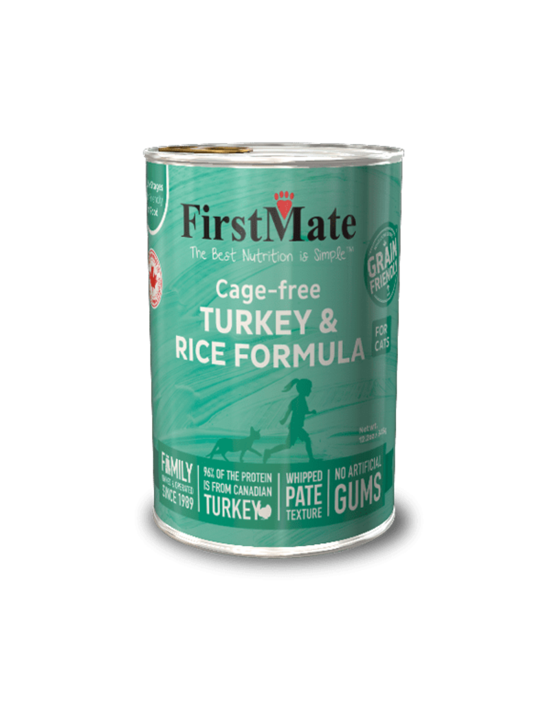 Firstmate FirstMate Grain Friendly Canned Cat Food | LID Cage Free Turkey 12.2 oz CASE